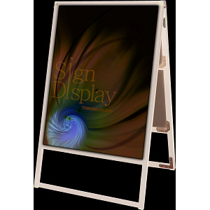 LEDバリウススタンド看板 A2 ブラック 両面 (BVASKLED-A2R)