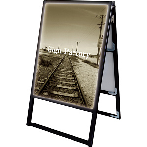 LEDバリウススタンド看板 B1 ブラック 両面 (BVASKLED-B1R)