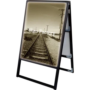 LEDバリウススタンド看板 B1 ブラック 両面 (BVASKLED-B1R)