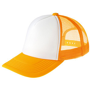 イベントメッシュキャップ (12575) ゴールドイエロー・ホワイト