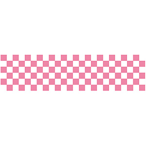 ロール幕 (3822) 市松模様 ピンク H600×W10200mm