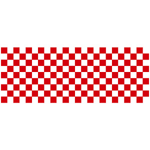 ロール幕 (3867) 市松模様 紅白 H900×W10200mm