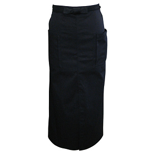 サロンエプロン (ロング) (4511) ブラック