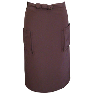 サロンエプロン (ミドル) (8676) チョコレート