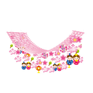 【2025年春商品】三色だんごひな祭りプリーツハンガー (No177-22_01)