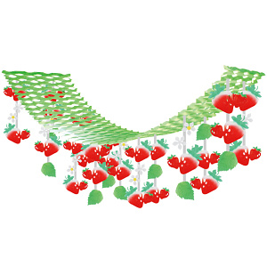 【2025年春商品】いちごプリーツハンガー (No177-17_08)