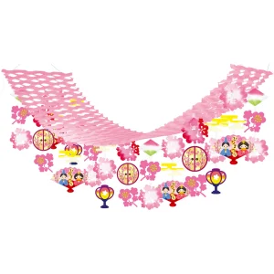 【2026年春】ひなまつり扇子プリーツハンガー (No181-7)