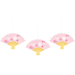 【2026年春】扇オーナメント3個セット(小桜) (No181-19)