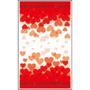 【2025年春商品】ウィンドウステッカー ハート 縦長タイプ (No177-06_03)