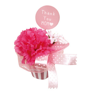 【2025年春商品】マザーズデーミニポット ピンク (No177-24_06)