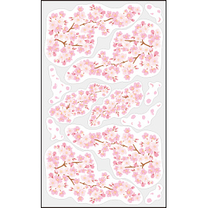 【2025年春商品】ウィンドウステッカー 桜 100×60cm (No177-07_01)