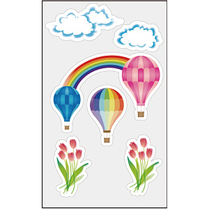 【2025年春商品】ウィンドウステッカー バルーン (No177-07_04)