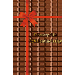 【2025年春商品】マルチシート(防炎) リボンチョコ (No177-06_01)