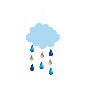 【2025年夏】雨雲ドロップオーナメント (No178-24_04)