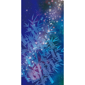 【2025年夏】タペストリー(防炎)七夕星空 (No178-03_09)