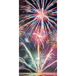 【2025年夏】タペストリー(防炎) 夜空花火 (No178-04_03)