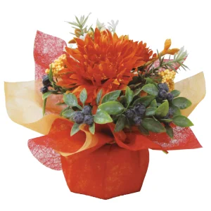 【2025年秋商品】ラッピングポット オータムガーベラ(No179-1803)