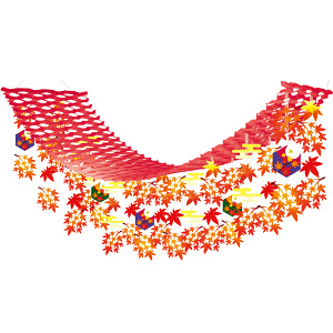 【2025年秋商品】イロハ紅葉プリーツハンガー(No179-2003)