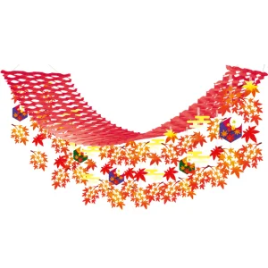 【2025年秋商品】イロハ紅葉プリーツハンガー(No179-2003)