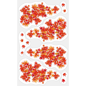 【2025年秋商品】ウィンドウステッカー モミジ(No179-1901)