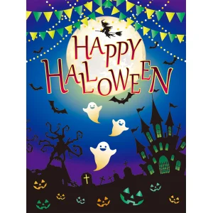 【2025年秋商品】バックスクリーンシート ブルーハロウィン(No179-0702)