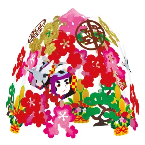 【2024年商品】六角凧松竹梅2段センター (No.040549)