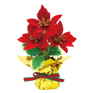 【2024年商品】ポインセチアホーリーポット (No.043061)