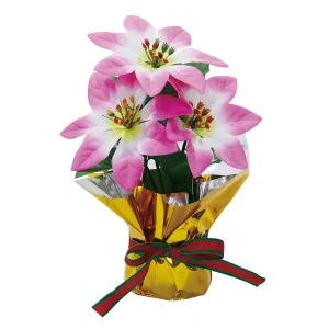 【2024年商品】ポインセチアミニポットピンク (No.043068)