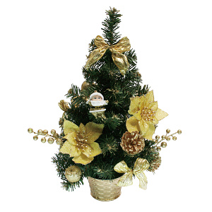 【2024年商品】45cmデコレーションツリーゴールド (No.043607)