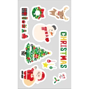 【2024年商品】ウィンドウステッカーポップクリスマス (No.043753)