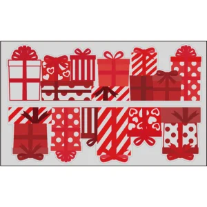 【2026年春】ウィンドウステッカー レッドボックス (クリア) (No181-6)