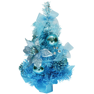 【2024年商品】ビビットブルーミニツリー30cm (No.043929)