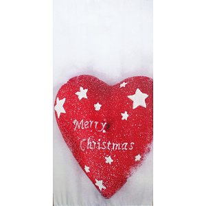 【2024年商品】タペストリーメリークリスマスハート (No.044100)