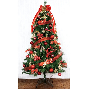 【2024年商品】カナディアンツリーセットレッド180cm (No.045304)