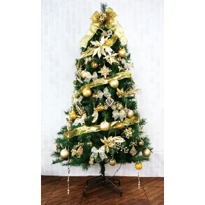 【2024年商品】カナディアンツリーセットゴールド180cm (No.045305)