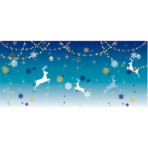 【2024年商品】ディスプレイシートトナカイ青 (No.045763)