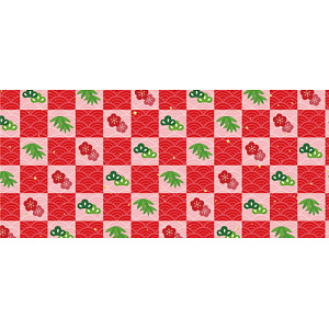 【2024年商品】ディスプレイシート松竹梅市松 (No.045767)