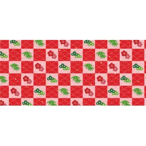 【2024年商品】ディスプレイシート松竹梅市松 (No.045767)