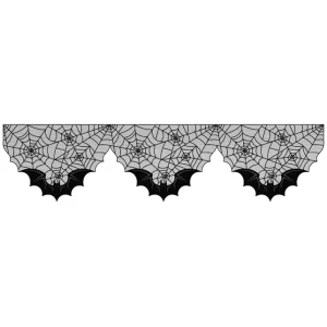 【2025年秋商品】ハロウィンレースドレープ (ブラック)(No179-1308)