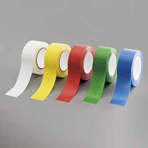 ローコスト屋内床貼テープ (セパ無) 50mm幅×33m巻 カラー:白 (863-381A)