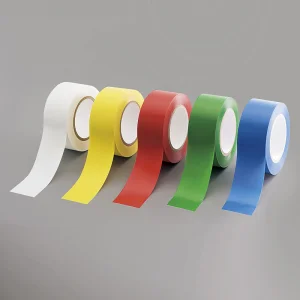 ローコスト屋内床貼テープ (セパ無) 50mm幅×33m巻 カラー:赤 (863-383A)