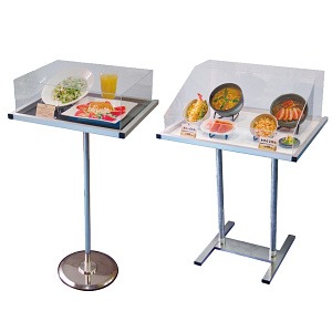 アクリルカバー付テーブルスタンド テーブル寸法(外寸):W490×D385 ブラック (TSA-9MB)