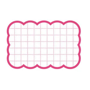 カード 16-4153 抜型カード四角 中 ピンク