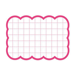 カード 16-4480 抜型カード四角大 ピンク