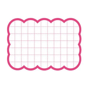 カード 16-4480 抜型カード四角大 ピンク