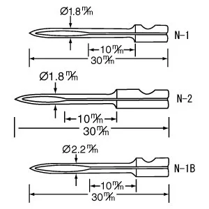 バノック 503 S用 替針 N-1(並) 繊維用
