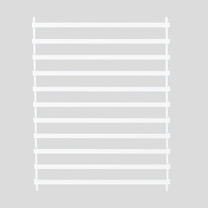 アクセサリーパネルラック ホワイト W600