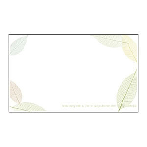 16-1729 エコカード 葉脈リーフ 無字