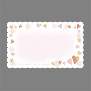 カード ラブハート/ロマンフラワー