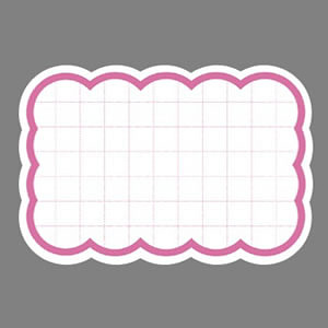 抜型カード 16-4490 ピンク